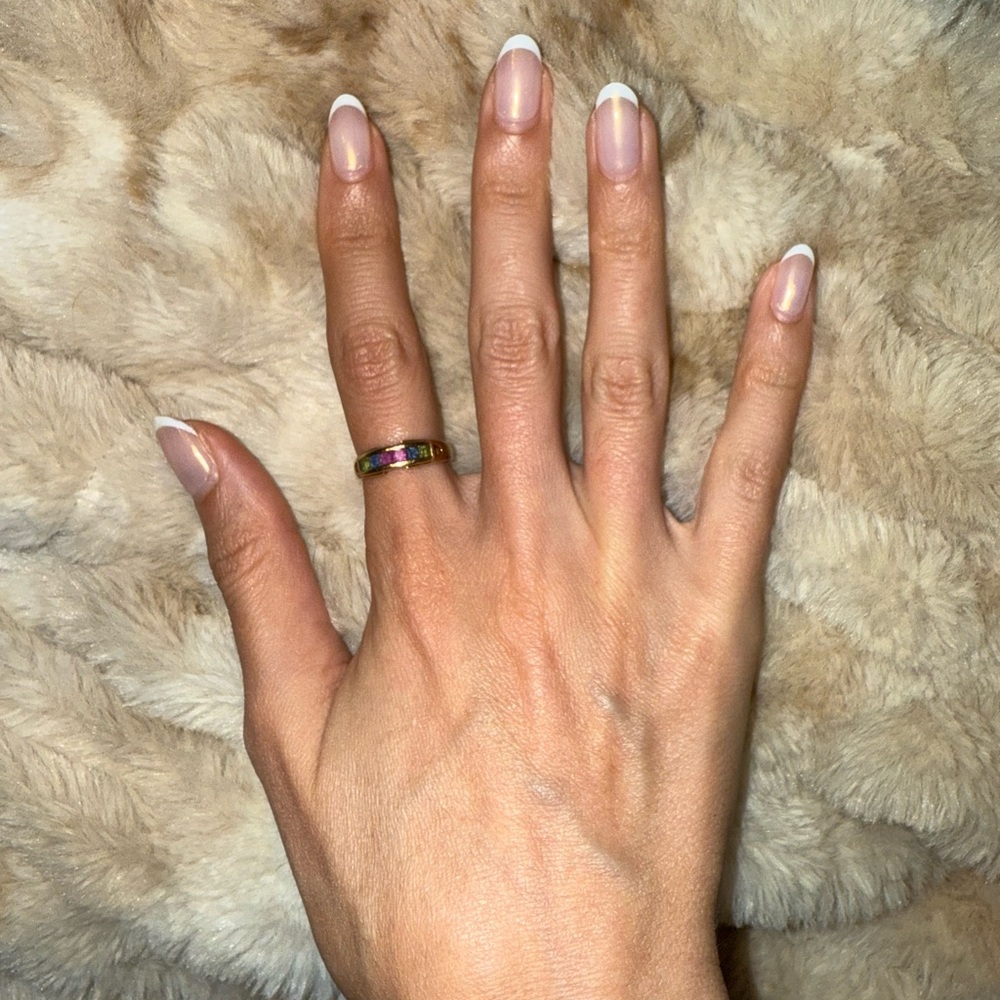Elegant Multicolor 14k gold ring